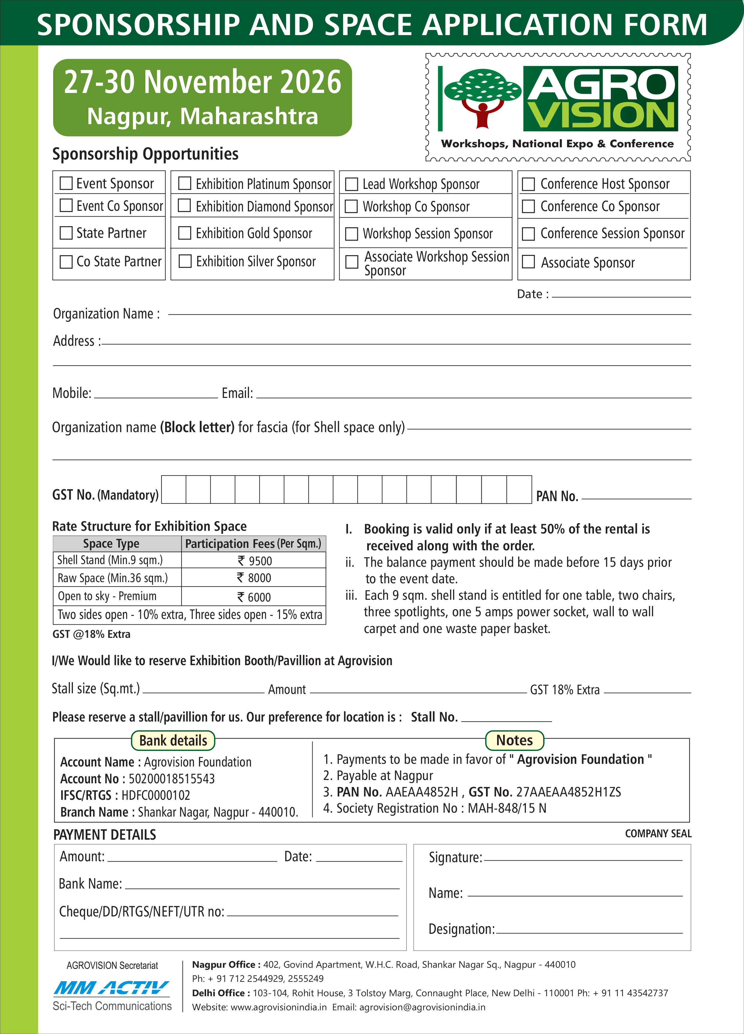 Booking Form